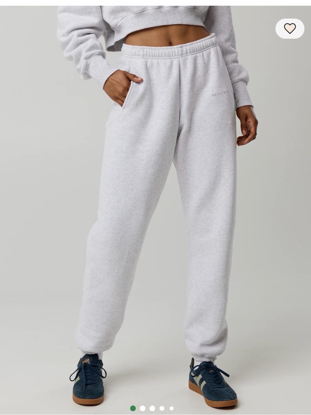 American Eagle OFFLINE by Aerie Cloud Fleece Classic Jogger Gray large